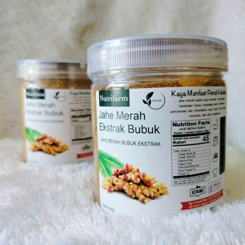 

Nut ri farm Jahe Merah Ekstrak Bubuk | Jahe Merah Bubuk Ekstrak | Bubuk Jahe Merah