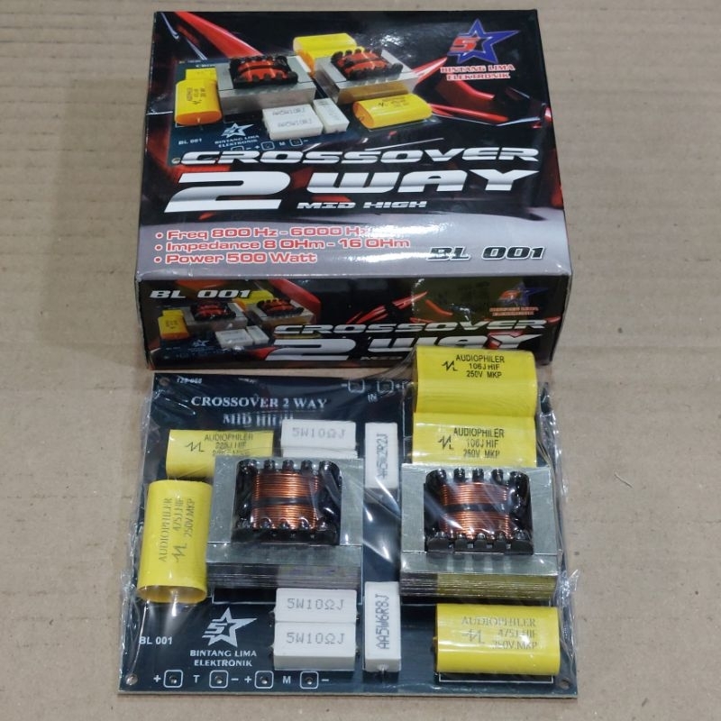 Crossover Pasif 2 Way (Middle + High)