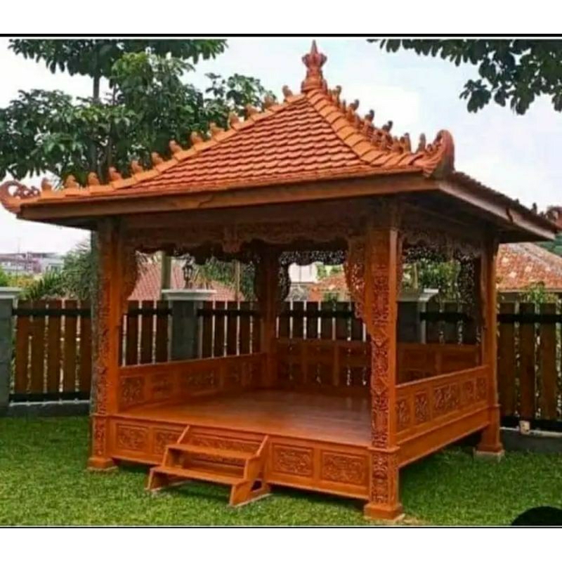 Gazebo Kayu Jati, Gazebo taman Ukiran Jepara