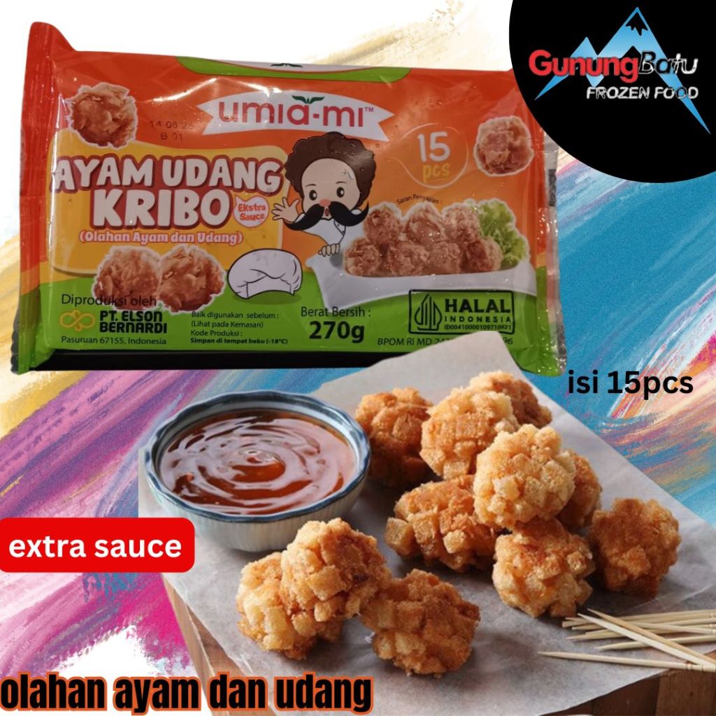 

UMIAMI AYAM UDANG KRIBO 270GR ISI 15PCS