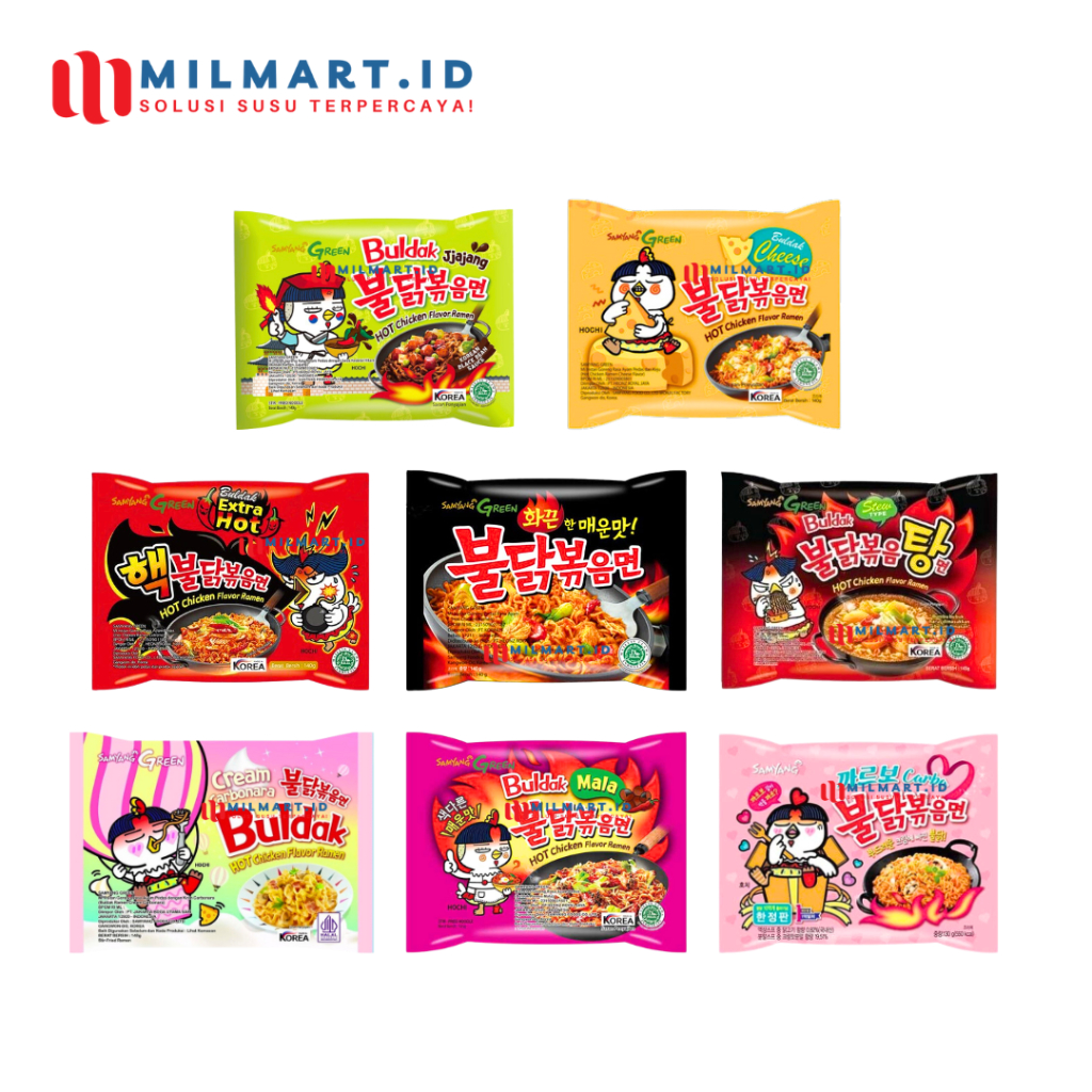 

SAMYANG BULDAK HOT RAMEN QUARTTRO CHEESE INSTAN NOODLES MIE INSTANT KOREA RAMYUN CARBONARA CHEESE MALA