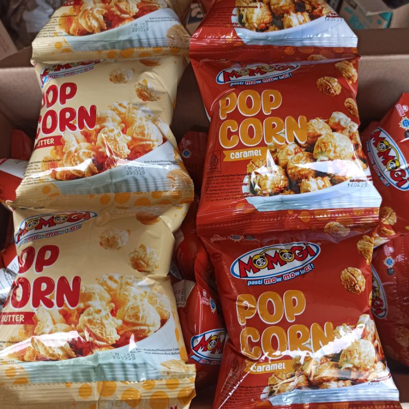 

Pop Corn Jagung Berondong Momogi Rasa Butter Caramel Karamel