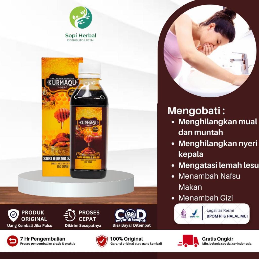 Sari Kurma Kurmaqu Obat Mual Muntah Alami, Obat Mual Untuk Ibu Hamil, Penghilang mual Saat Hamil, Ob