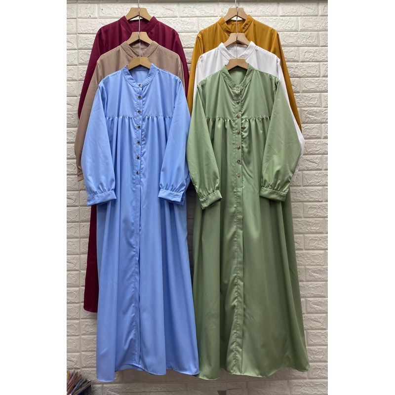 gamis abaya toyobo polos basic fodu/gamis toyobo/gamis polos toyobo