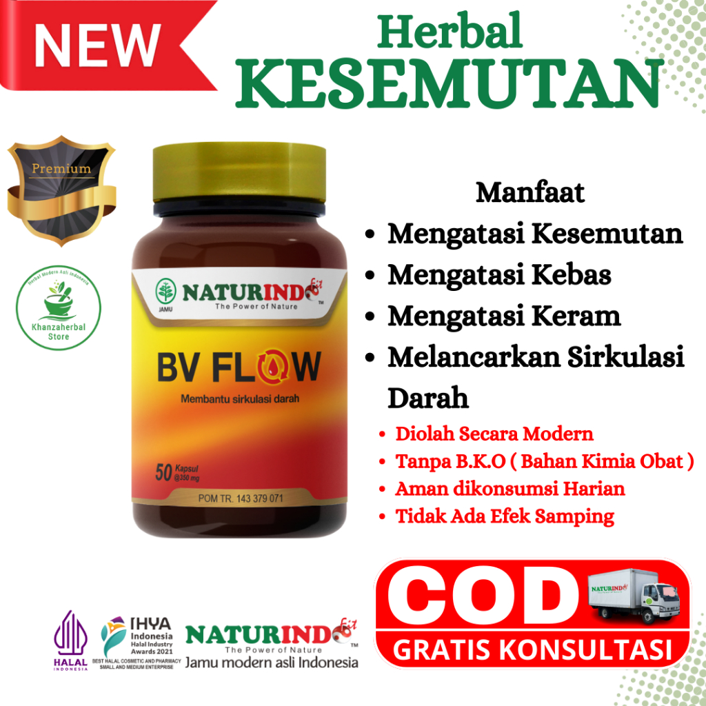 

Herbal BV Flow Naturindo 50 Kapsul Redakan Kesemutan, Kebas, dan Kram dengan Alami
