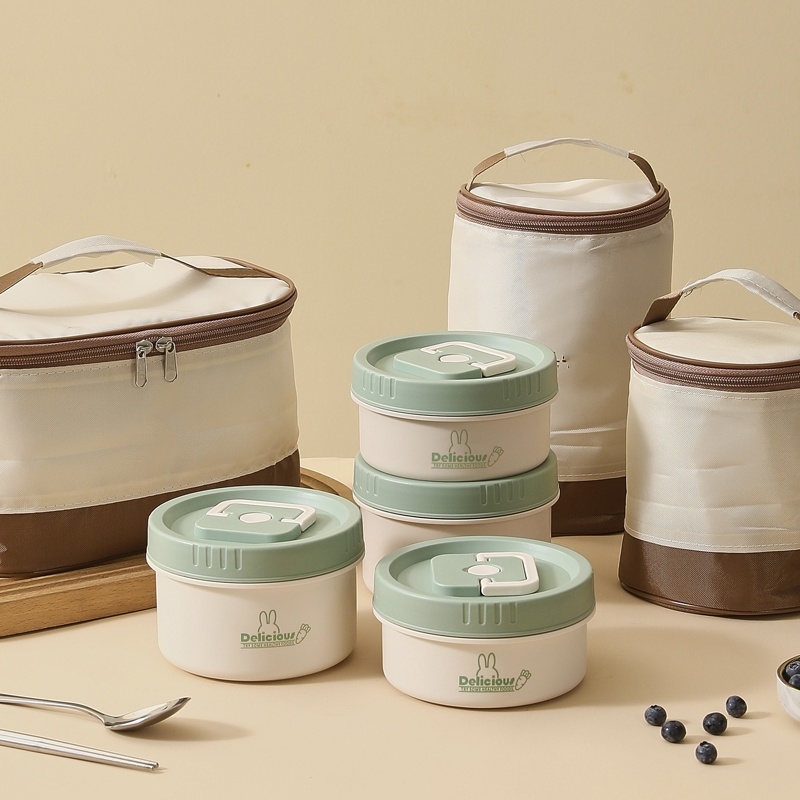 Kotak Makan Portable Tahan Panas Lunch Box Stainless Tempat Bekal Tempat Makan Stainless Bekal Makan