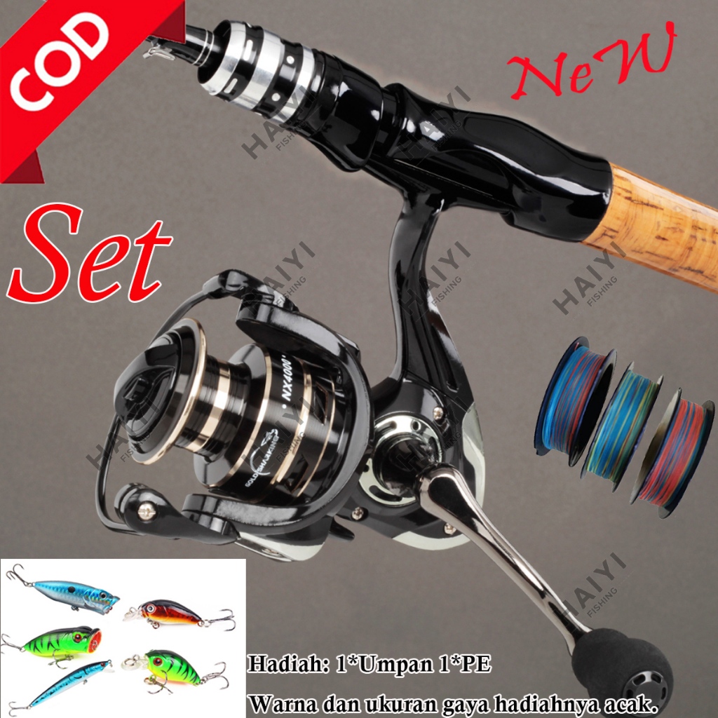 HAIYI FISHINGSET PANCING JORAN PANCING DENGAN BAHAN SERAT KARBON CARBON PANCING SET LENGKAP UNTUK