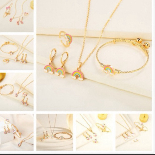 PERHIASAN KALUNG ANAK EMAS SATU SET