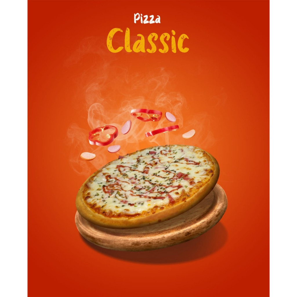 

RB D'Cheese Pizza Frozen Halal 20cm Rasanya Mantap