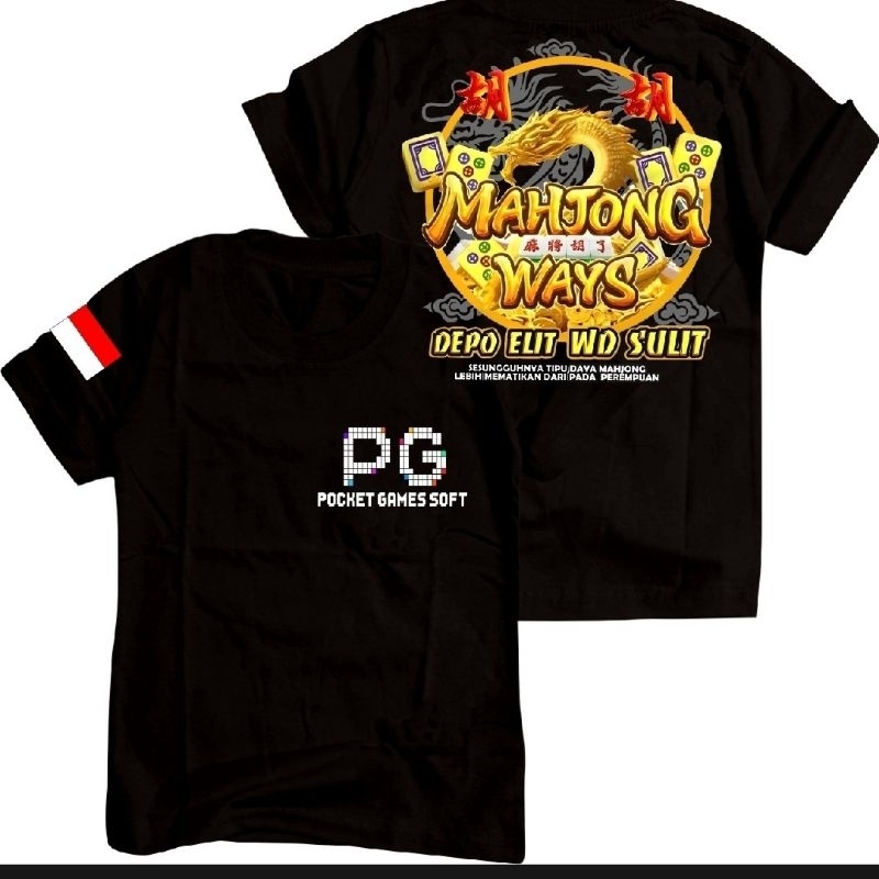 Kaos PG MAHJONG WAYS | Kaos Distro Pria Dan Wanita ~ FREE STIKER