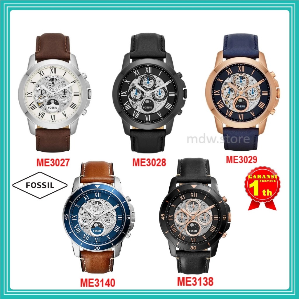 Jam Tangan Pria Type ME3027 ME3028 ME3029 ME3140 ME3138 Original & Manual Book Garansi