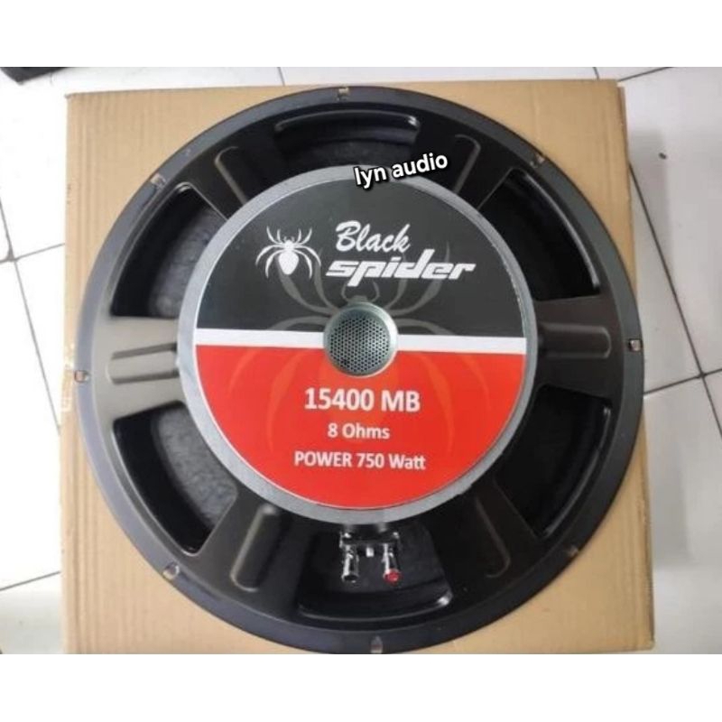Speaker Black Spider 15400 MB 15400MB 15400M 15400 M 15inchi Low Mid