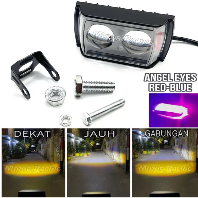 Lampu Tembak LED CWL 2 Mata Lensa 4D 30Watt Cree Model AE Kotak