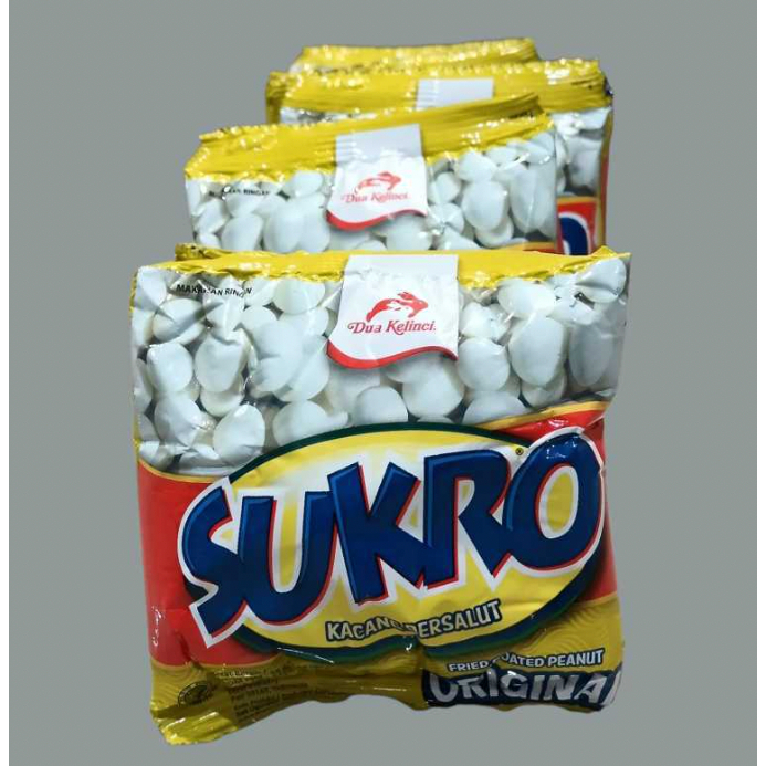 

(gratis bubblewrap) Kacang Sukro Dua Kelinci 10 x 20g / Kacang Sukro Dua Kelinci / Dua kelinci SUKRO Original 20gr RENCENG ( ISI 10)