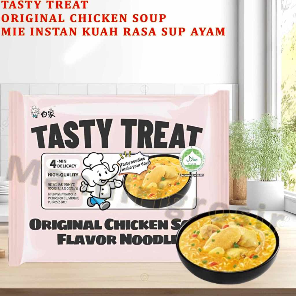 

Original Chicken Soup * Tasty Noodles * Mie Instan Kuah Rasa Sup Ayam * 84gr
