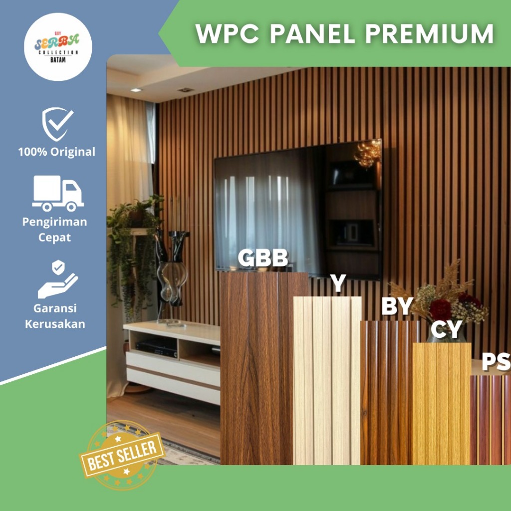 WPC PANEL/ WALLPANEL UKURAN 3 DAN 1 meter/kisi-kisi/Wallpanel/Wpc murah