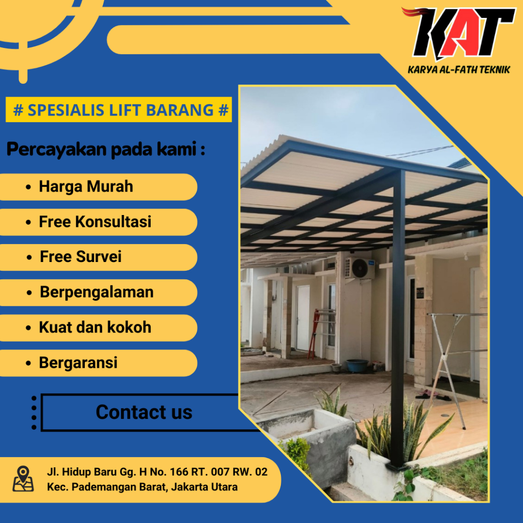 Canopy Atap Alderon / Kanopy Murah Bergaransi