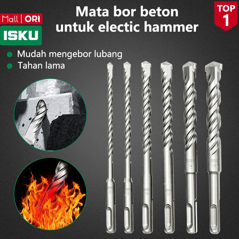 Mata Bor Listrik SDS Plus untuk Beton drill bit sds plus 6 8 10 12 14 16 mm