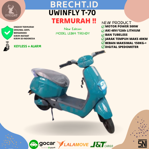 Sepeda Motor Listrik Electric Bike Uwinfly T70 / T-70 Lithium 500 Watt New T 70