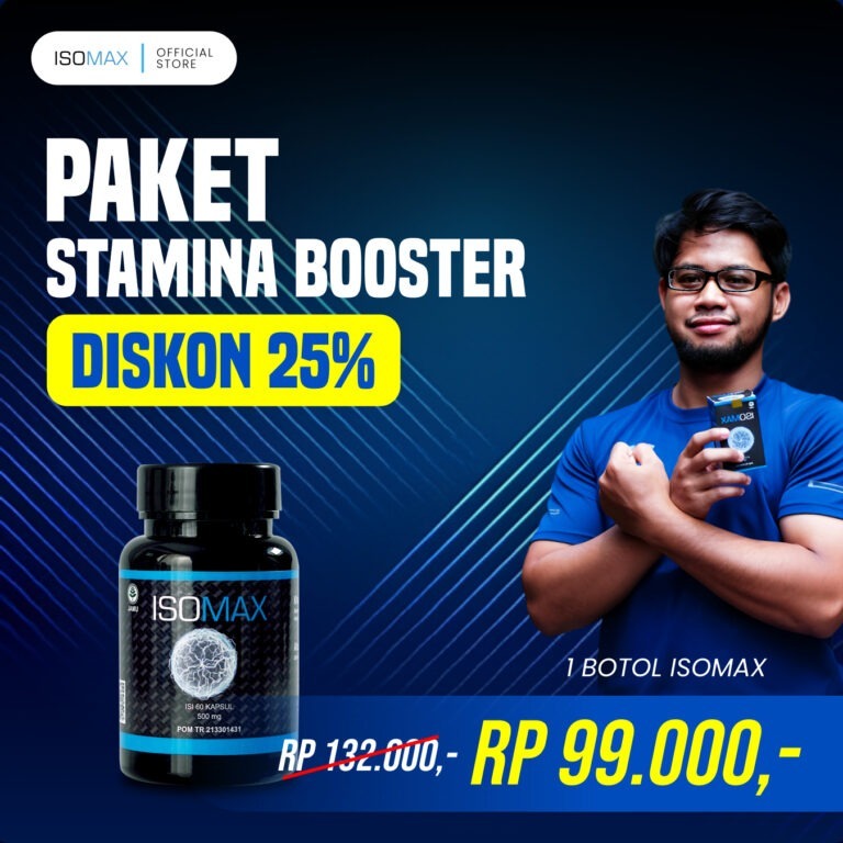 Isomax Paket Stamina Booster | Suplemen Penambah Massa Otot