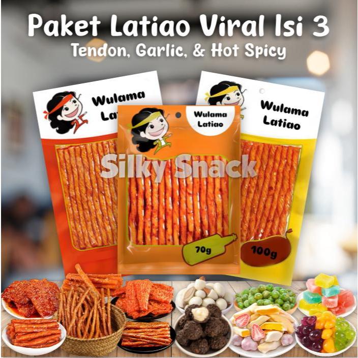 

Paket Latiao Viral 3 Pcs | TENDON, GARLIC, HOT SPICY