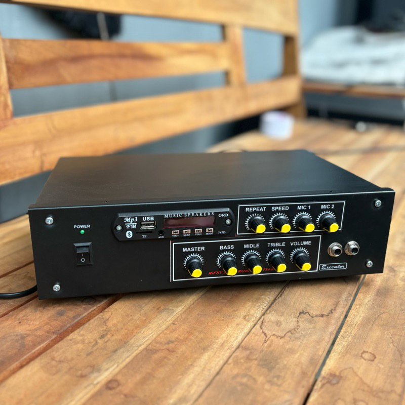 POWER AMPLI 10A ct 45  MONO full fitur sudah komplit mic dan echo