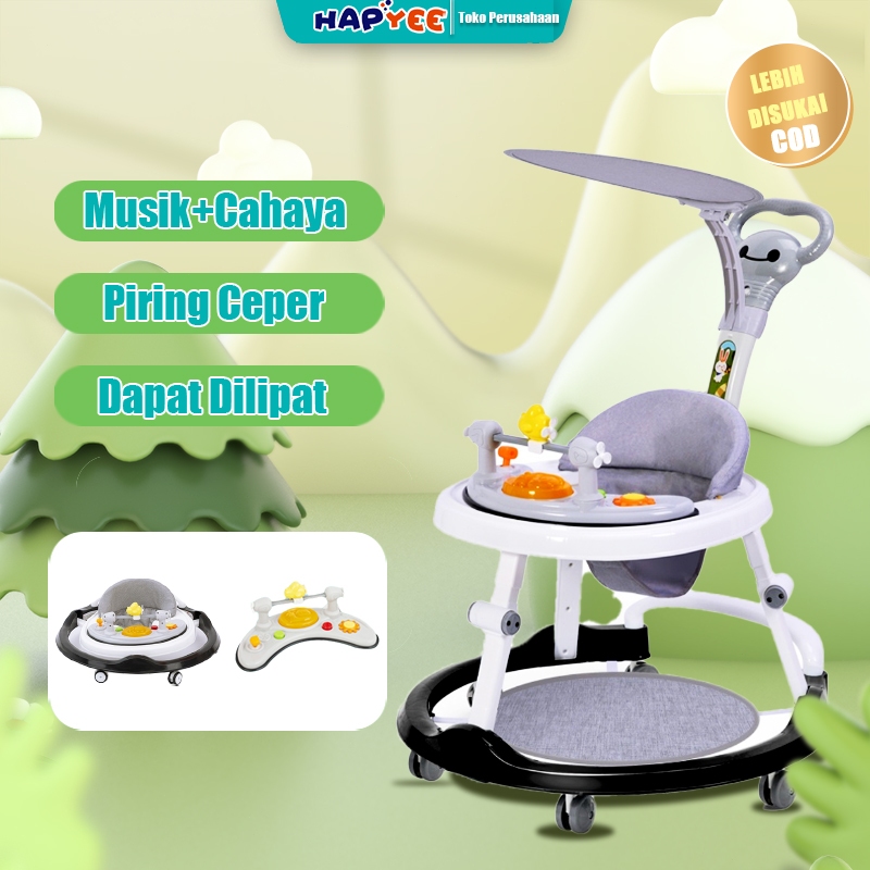 HAPYEE Baby Walker Family Terbaru Sepeda Bulat Bayi Kereta Bayi Belajar Jalan Apollo Bayi Baby Walke