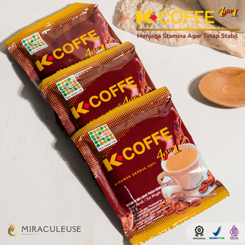

Kopi Ginseng 4 in 1 K Link Sachet | Bukan Kopi Ginseng CNI | K Coffe 4 in 1 Sachet Original
