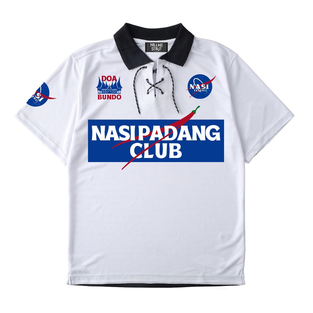 Rollingstout Tshirt - Jersey Nasi padang | Jersey Bola | Jersey Vintage | Baju Olahraga | Kaos Bola 