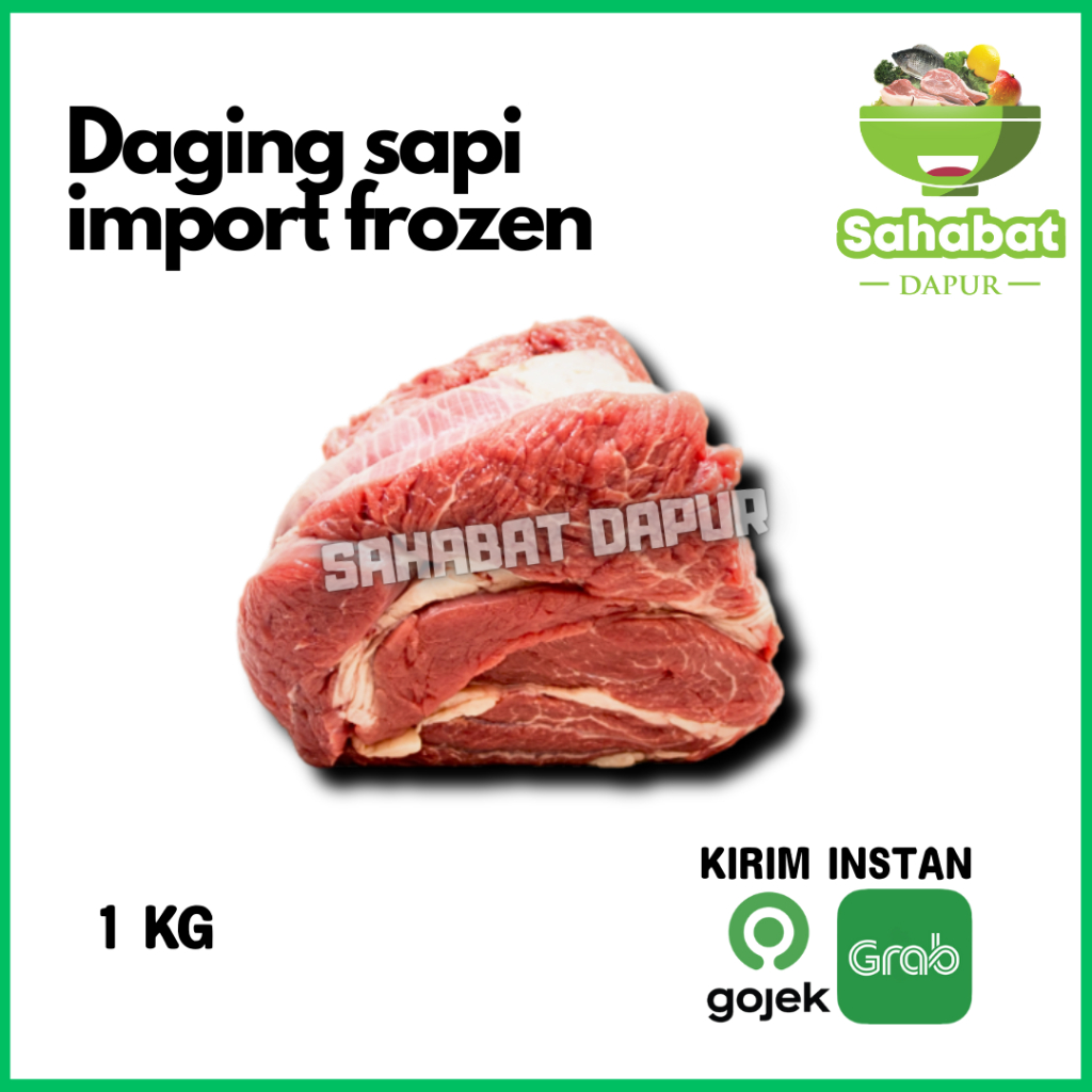 

Daging Sapi Import 1kg Per Pack Frozen