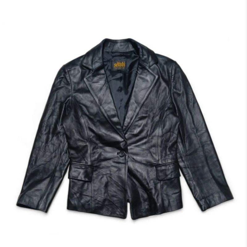 Jaket kulit wanita blazer SEREDI kulit domba asli