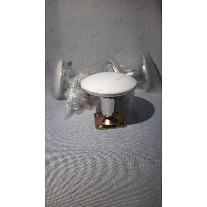 (4pcs) Kaki stabil besi putih untuk sofa/divan springbed