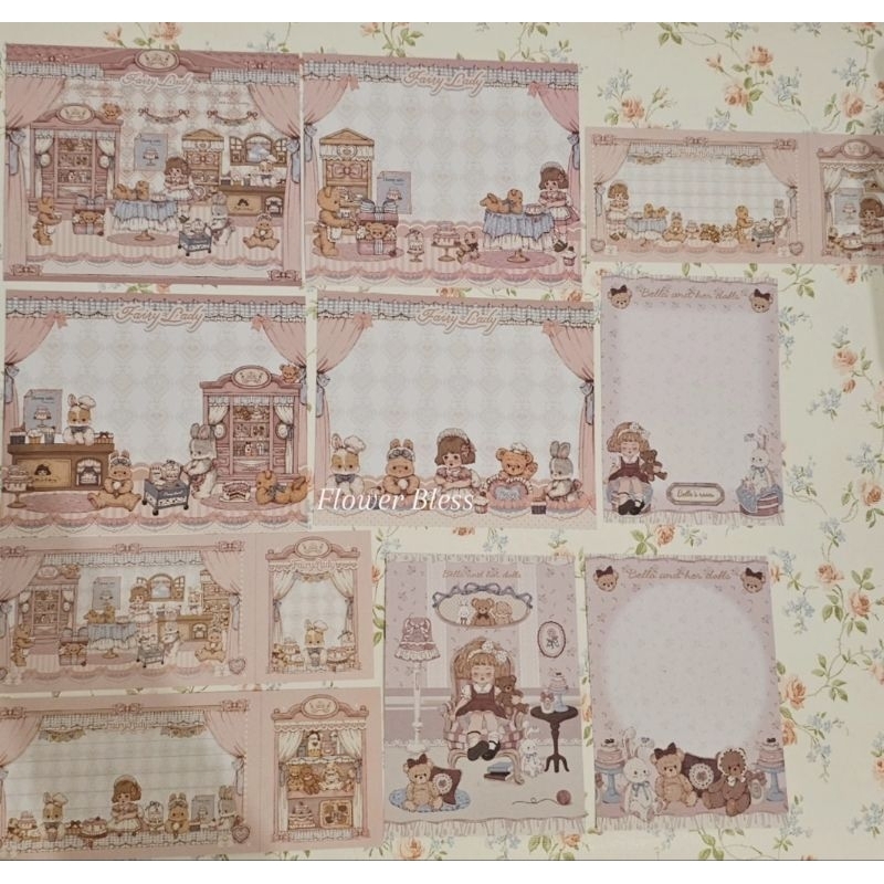 

SHABBY ANNE BEAR PREMIUM PAPER SET