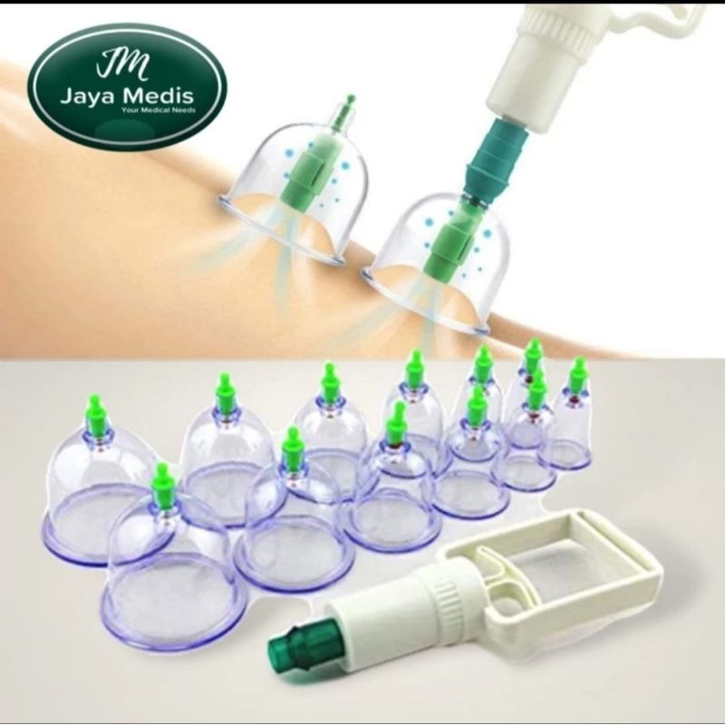 SET ALAT KESEHATAN TERAPI - BEKAM COP ANGIN ISI 12 CUP