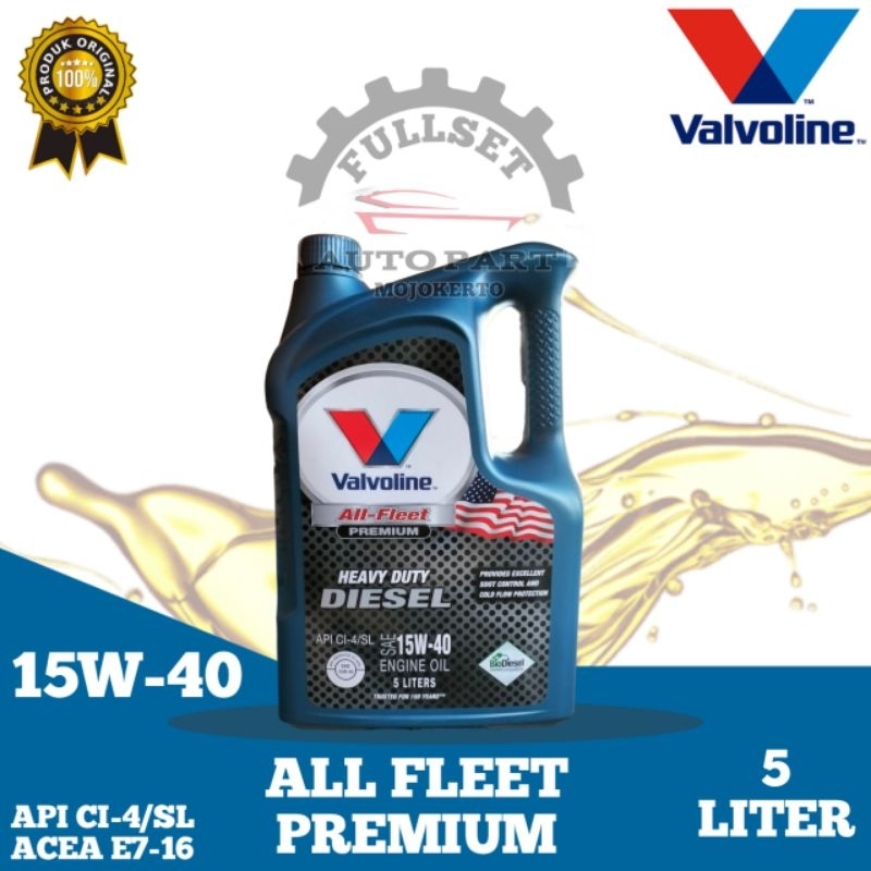 VALVOLINE ALL FLEET 15W-40 HEAVY DUTY DIESEL (5liter)