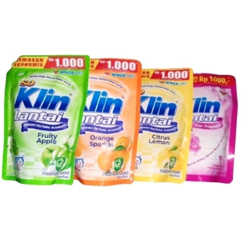 (Isi 16Pcs) So Klin Lantai | SoKlin Pembersih Lantai Kemasan 1000