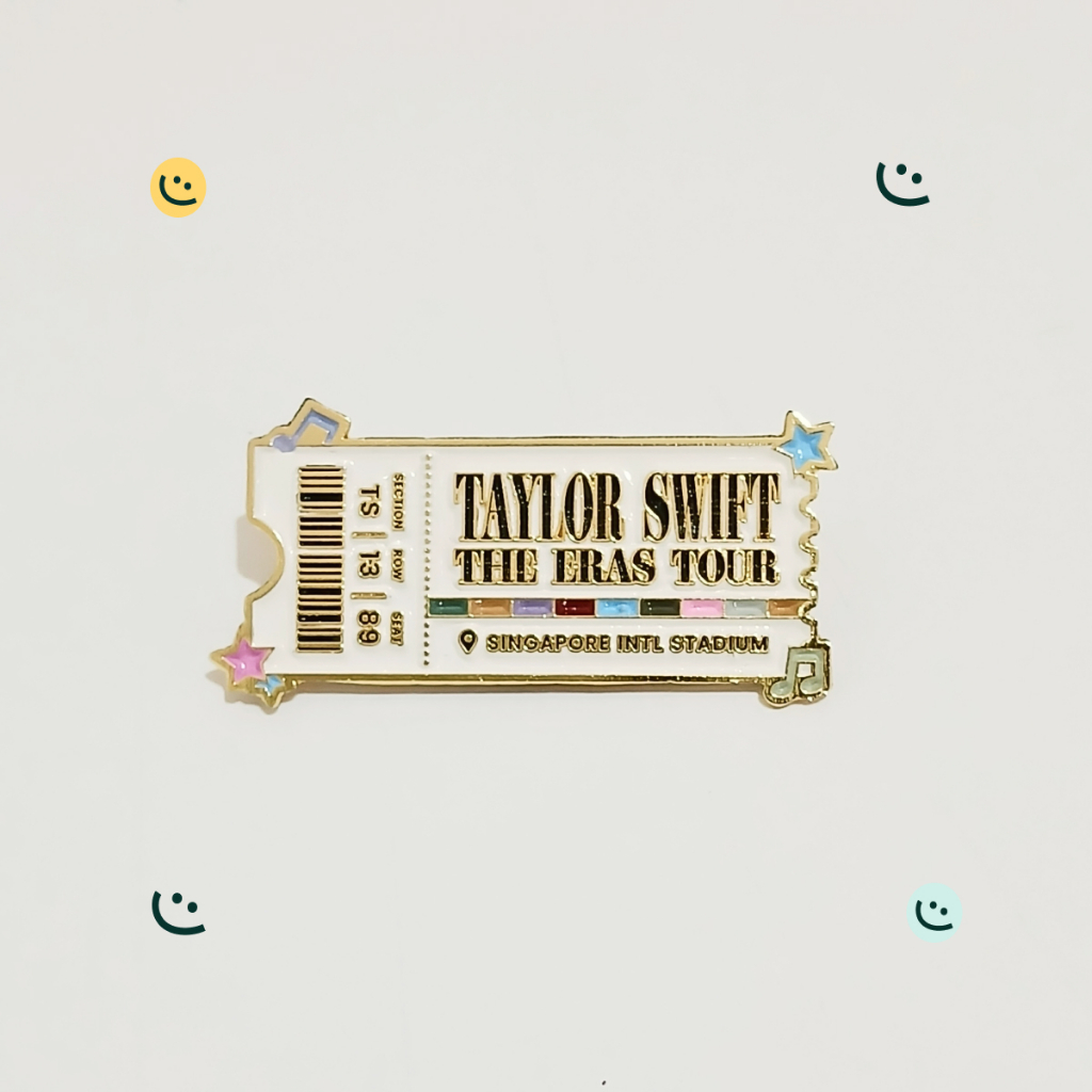 Taylor Swift The Eras Tour Singapore Enamel Pin