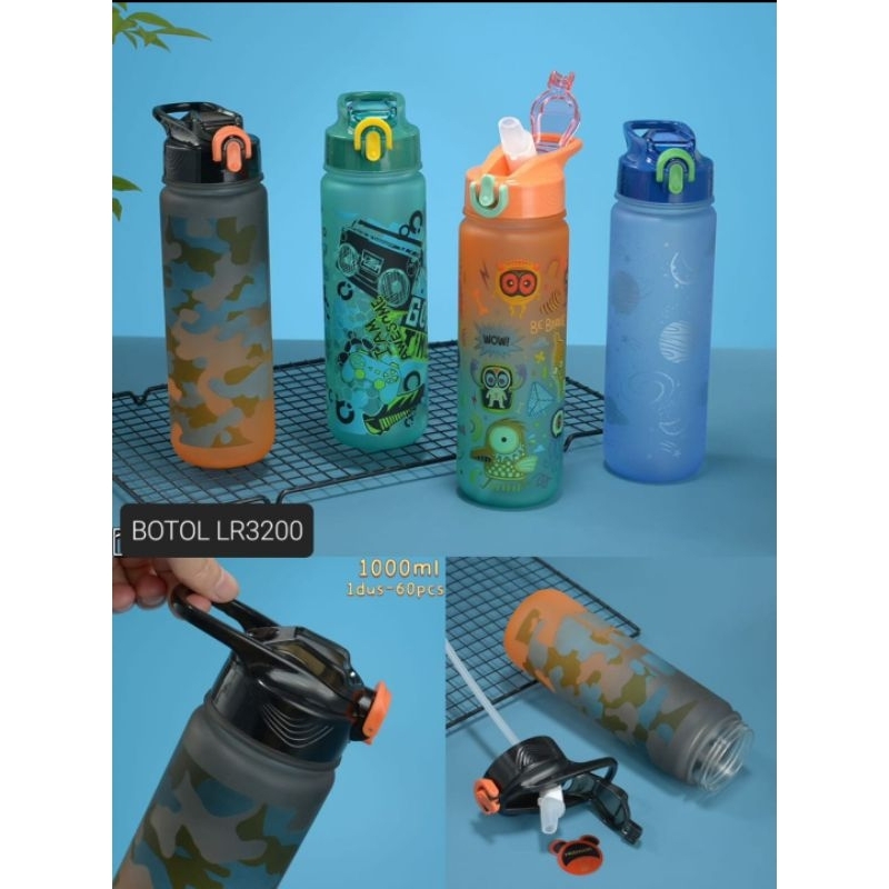 Botol Minum Portable Botol Minum 1 Liter Botol Minum Anak Sekolah dan Dewasa