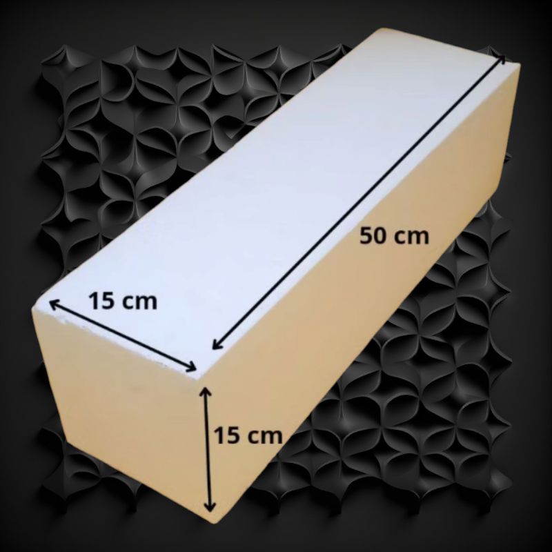 Styrofoam balok ukuran 15x15x50cm