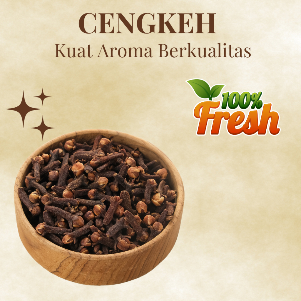 

Cengkeh Utuh Kualitas Premium 1kg - Aroma Kuat & Rasa Autentik untuk Masakan & Minuman