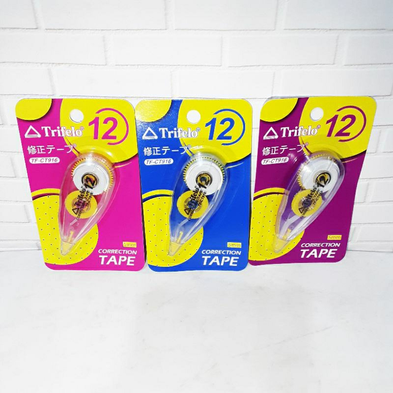 

Correction Tape Trifelo TF-CT916 / Tip Ex Trifelo / Correction Tape / Trifelo