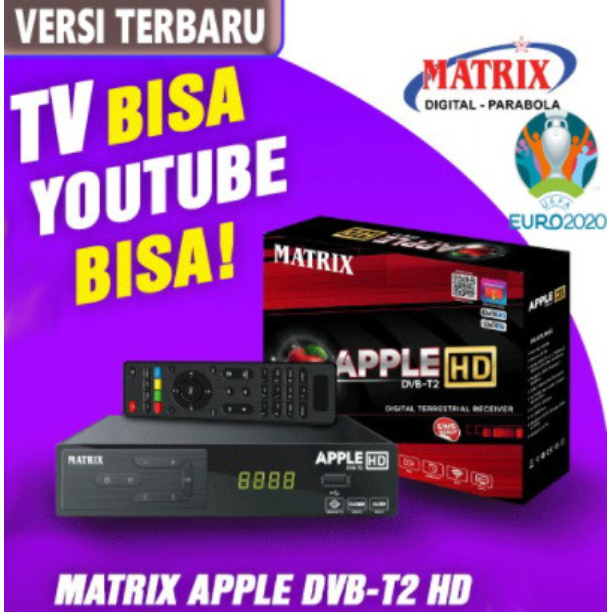 Receiver TV Digital Set Top Box Matrix Apple Apel DVB-T2 STB DVBT2