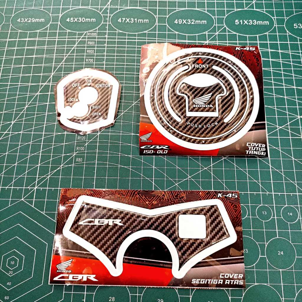 ID PAKET SET CBR 150 LAMA EMBLEM TIMBUL TUTUP TANKI SEGITIGA STANG KUNCI HONDA CBR