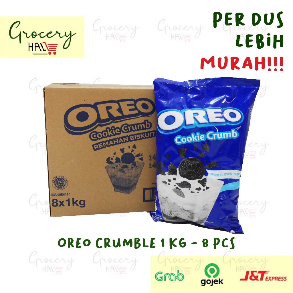 

[ HARGA DUS ] OREO CRUMBLE 1KG - ORIGINAL OREO - 1 DUS ISI 8