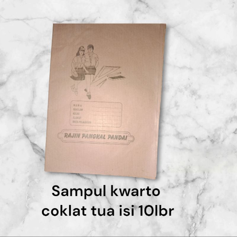 

Sampul kertas coklat tua ukuran kuarto isi 10 lbr