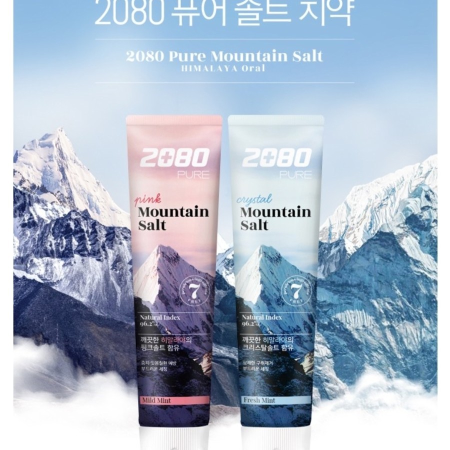 2080 Pure Pink Mountain Salt Toothpaste Korea/ Odol/ Pasta Gigi