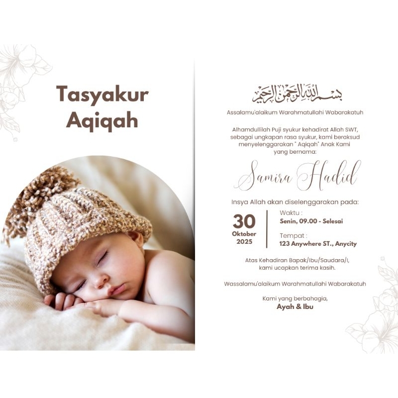 

stiker aqiqah/ stiker nasi box/ stiker ulang tahun/ label box. (berisi 50 pcs)