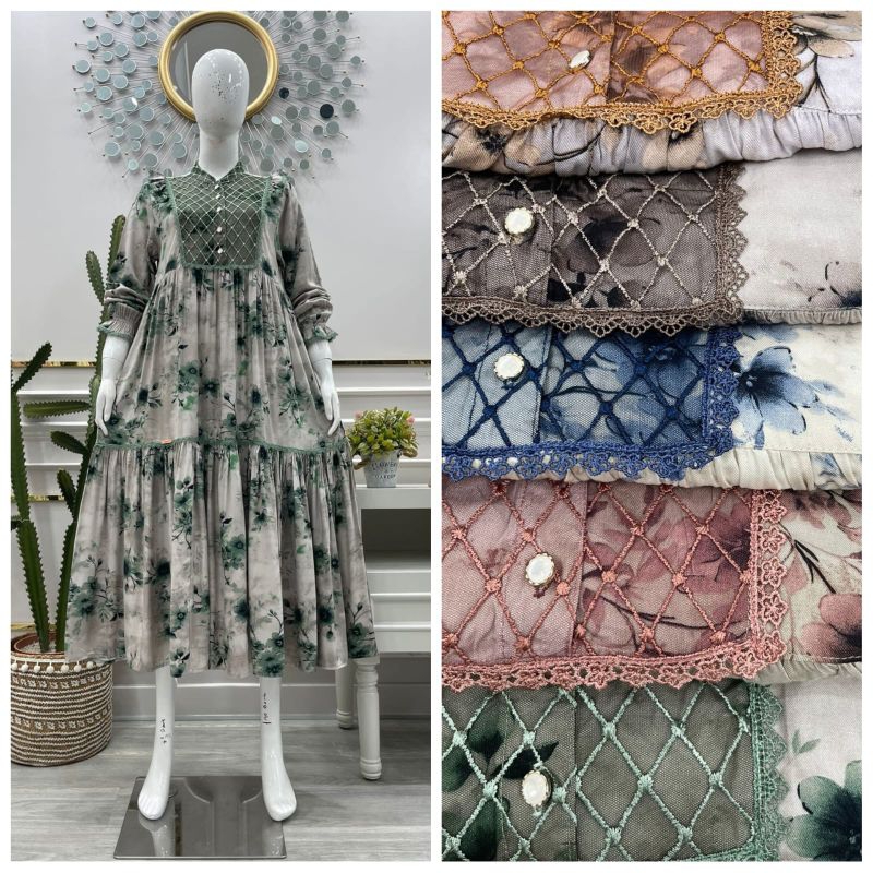 Dress crespo ori salvina ys / midi dress renda / salvina ys