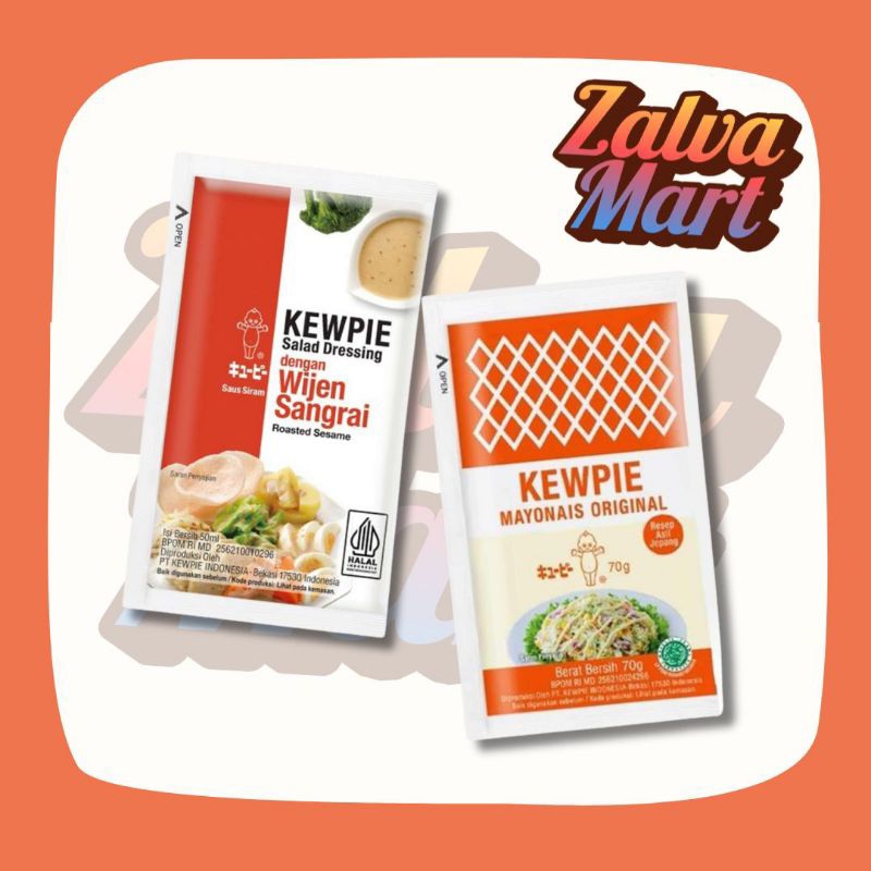 

saos sachet Kewpie Mayonaise Jepang 70 g & Saus Siram Wijen Sangrai 50ml MA