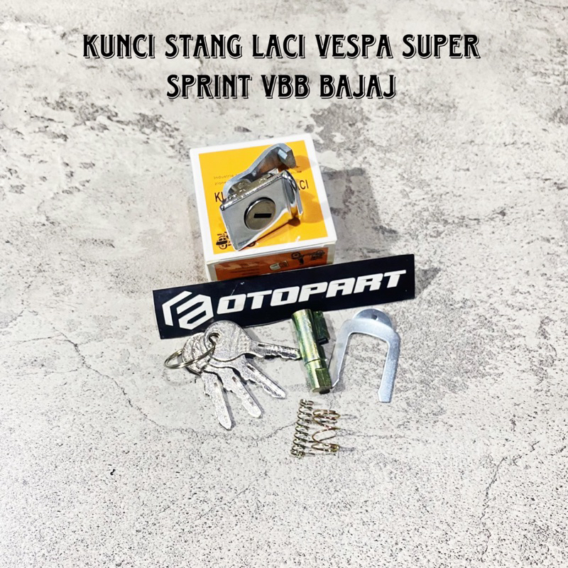 Kunci Stang Laci Tepong Box Vespa Super Sprint PX Bajaj